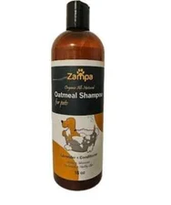 Zampa Organic All Natural Oatmeal Shampoo Lavender + Conditioner for Pets