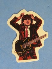 Music STICKER: AC/DC: Sydney, Australia Hard Rock Band  Guitar Player in a Suit