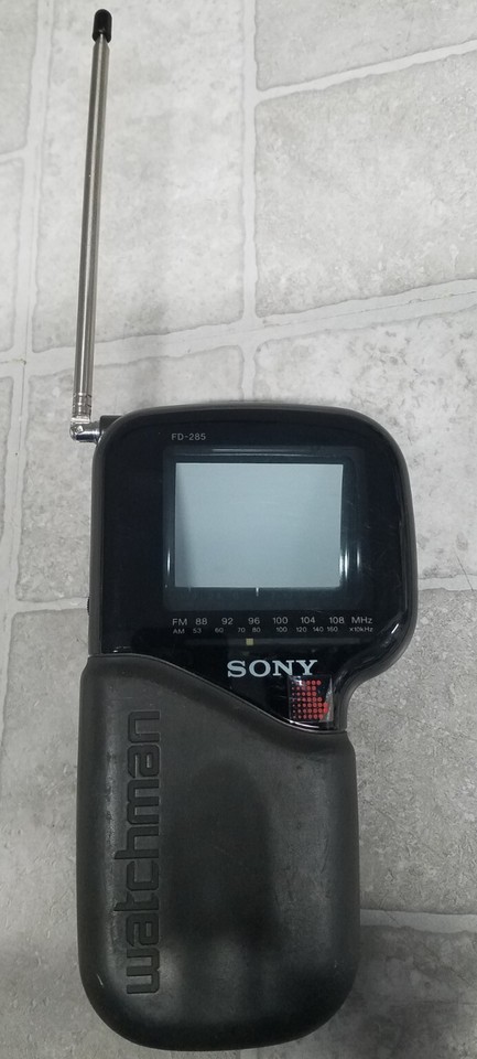 Sony Watchman FD-285 Portable TV AM/FM Radio | 480i | CRT | Black ...