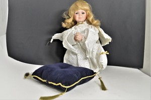 porcelain praying angel doll