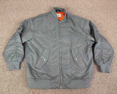 Calvin Klein Jeans Bomber Jacke Herren Gr. S grau