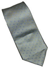 Herm s Paris Silk Tie Baby Blue in  H  Pattern Made in France - READ