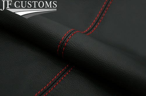 FUNDA GUANTERA DE CUERO PUNTADA ROJA PARA VW POLO MK6 2009-2016 PERSONALIZADA NUEVA - Imagen 2 de 3