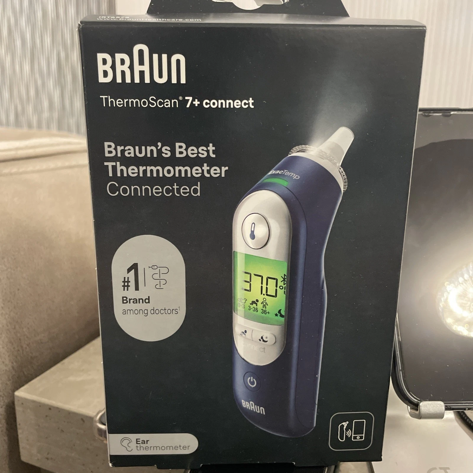 Braun ThermoScan 7+ Connect IRT6575 Ear Thermometer Bluetooth Digital Tested
Opens in a new window o
