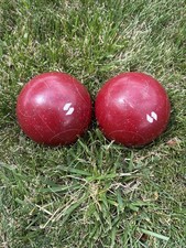 Sportcraft Heritage Bocce Ball Red Circle Replacement Pair 2