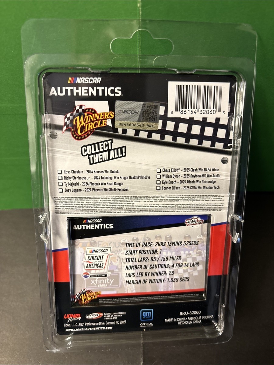2025 NASCAR AUTHENTICS WINNERS CIRCLE RW01 1/64 #88 CONNOR ZILISCH