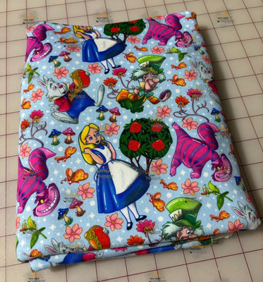 Alice Wonderland Cartoon Custom Print 1 Yard Fabric Seamless Design Appr 59x36