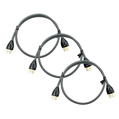 AudioQuest Pearl HDMI Cable; 0.6m Digital Cable; Lot of 3