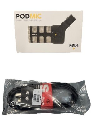 Rode PodMic Dynamisches Podcasting Mikrofon mit XLR-Kabel