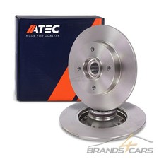 ATEC 2x BREMSSCHEIBE HINTEN VOLL Ø249 FÜR PEUGEOT 207 208 307 2008