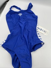 Arena Women's Icons Swimsuit Racerback Solid Royal - Size 32