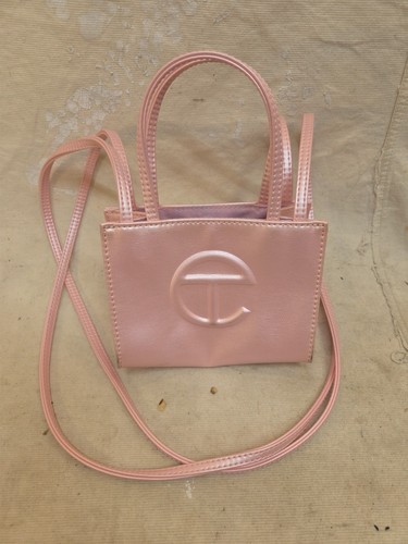 Telfar Small Crossbody Shopping Bag Ballerina Pink Mimi Tote Purse