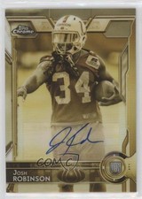 2015 Topps Chrome Rookies Gold Sepia Refractor /100 Josh Robinson #198 Auto 1r5