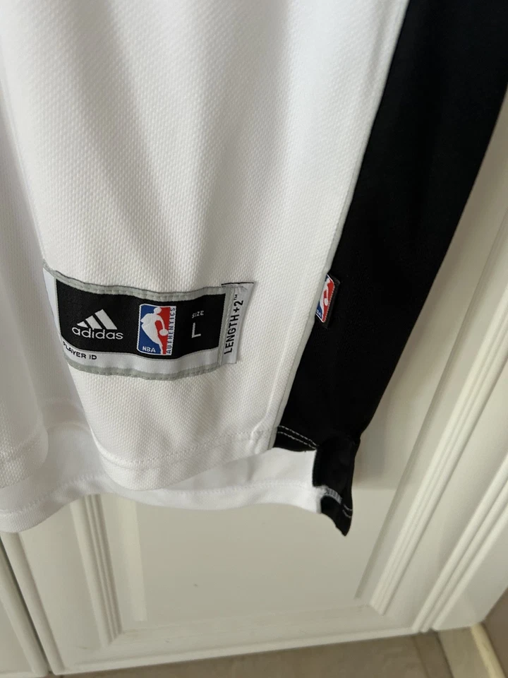 NWT - Joe Johnson #7 Men's Large Adidas Swingman Brooklyn Nets White NBA Jersey - Image 4 of 4