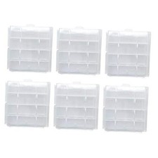 Battery Storage Case for AA/AAA, Battery Holder Box 6Pack Clear 