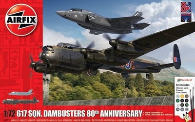 Airfix 1/72 Lancaster Dambuster & F-35B 617 Sqn 80th Anniversary Gift Set A50191