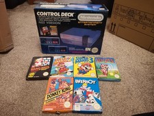 Nintendo Entertainment System NES Console Boxed + 6 Boxed Games