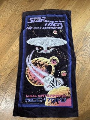 Vintage 1993 Star Trek Next Generation USS Enterprise NCC-1701-D Towel
