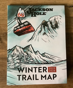 2025/26 Jackson Hole Wyoming 60th Anniversary Ski Trail Map 🏂⛷