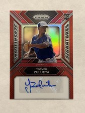 YOSVER ZULUETA 2024 AUTO  RC - RED PRIZM #SS-YZ /99 - SENSATIONAL SIGNATURES 