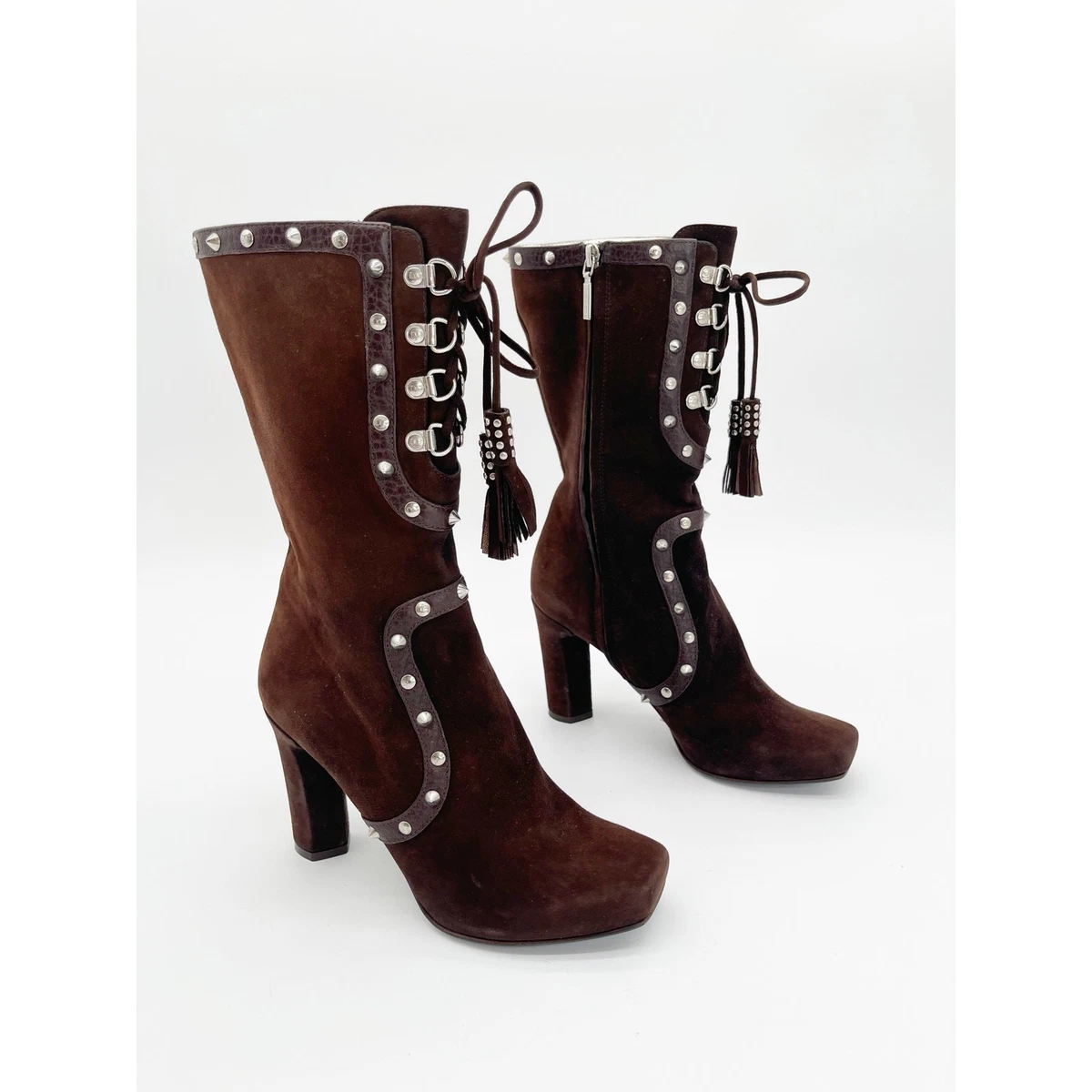 Dolce&Gabbana Brown Mid-Calf Boots for Women for sale | eBay
