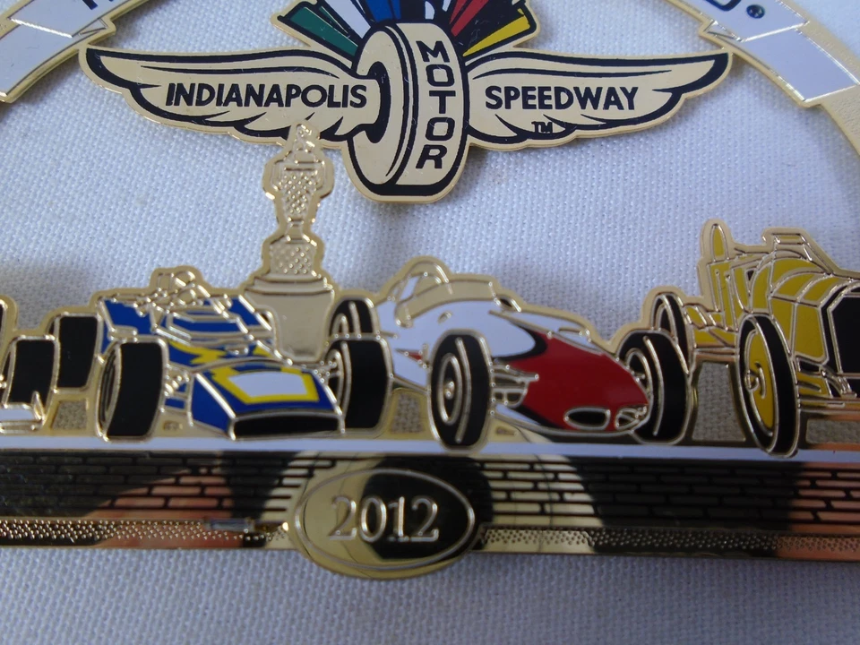 2012 Indianapolis Motor Speedway Brass Christmas Collector Ornament - Image 4 of 4