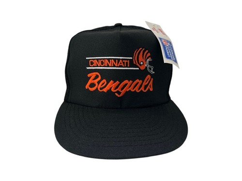 vintage cincinnati bengals trucker snapback hat cap mens OSFA deadstock NWT 90s