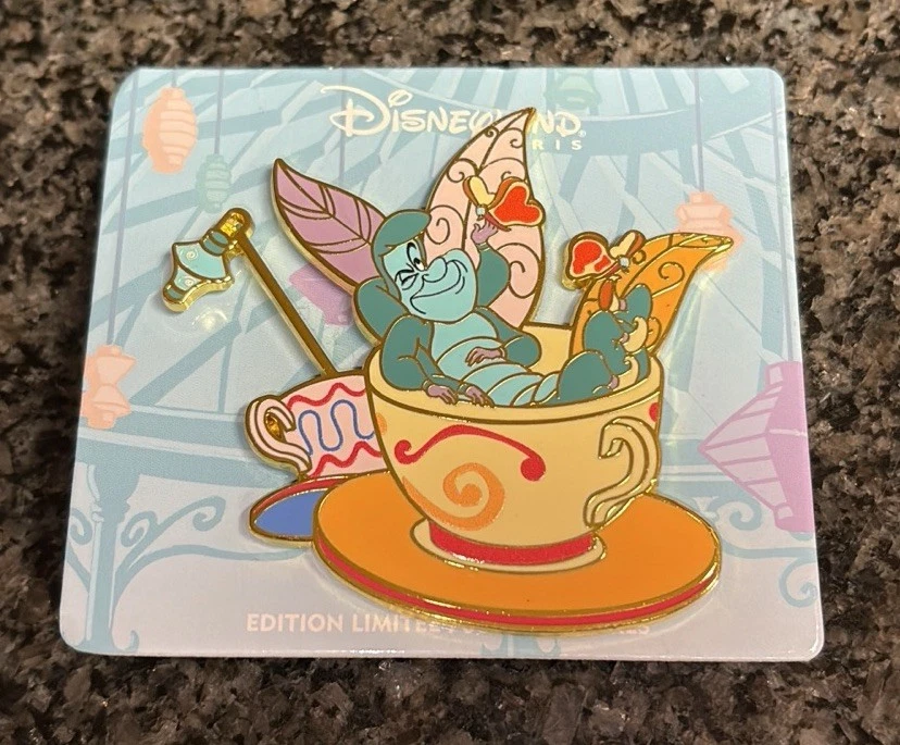 Alice in Wonderland Characters Tea Cups Caterpillar Disneyland Resort Paris Pin