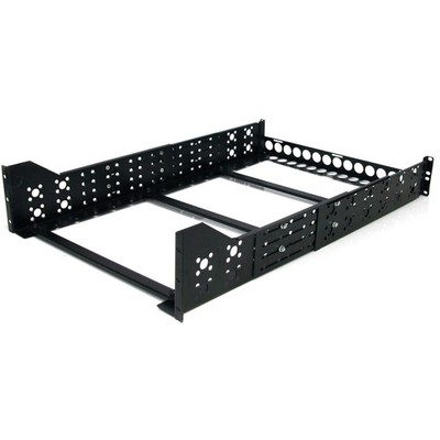 StarTech 3U Fixed 19'' Adjustable Depth Universal Server Rack Rails