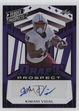 2024 Leaf Heroes & Prospects Draft Purple /25 Kimani Vidal #DP-KV1 Auto 1h1