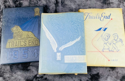 Vintage El Monte CA EMHS Trails End Yearbook 1953-1955 LOT of 3