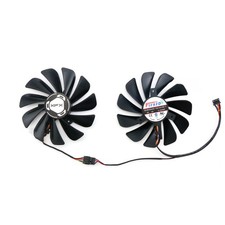 2PCS Graphics Card Fan Cooling Fan FDC10U12S9-C for XFX RX56700XT 5700 RX5600XT
