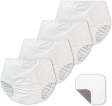 EZ Moms 4 Packs Soft Plastic Underwear for Toddlers 1T, Boys and Girls