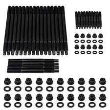Cylinder head stud bolt nut kit for performance engines