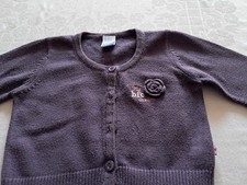 bfc- Baby-Jacke- Feinstrick- Langarm-Lila- Größe 68