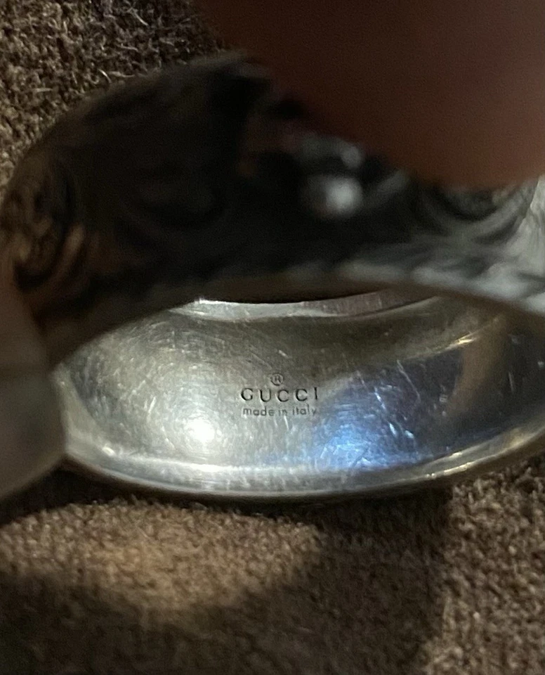 Anel masculino Gucci cabeça de tigre tamanho 26 - Imagem 2 de 4