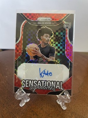 2025-26 Panini Prizm #SS-KAL Kalek House NIL Prospect Auto Red Power /75 SP