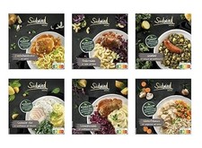 Große Auswahl Paket mit 12 Menüs - verschiedene Fertiggerichte für  Mikrowelle