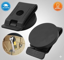 Magnetic Tool Holder Belt Clip, 1Pcs Heavy Duty Magnet Clip-On Waist Belt Black