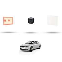 Hoffcar Set Service - 3 Filter Kompatibel Mit Skoda Octavia III 1.2 TSI 81Kw