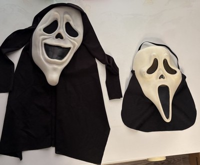2pc-vtg Scream Mask Easter Unlimited Inc &MK Lot Ghostface Partial Shroud