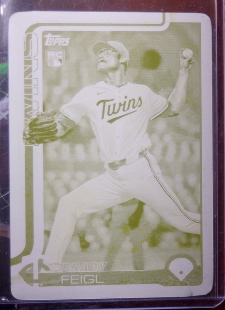BRADY FEIGL - ROOKIE CARD - DRUCKPLATTE - #US333 2025 TOPPS UPDATE ( 1 OF 1 )