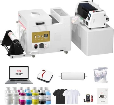 InkSonic A3+ Dual XP600 DTF Printer Bundles, Direct to Film Transfer for Custom