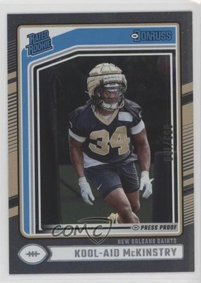 2024 Donruss Rated Silver Press Proof 53/100 Kool-Aid McKinstry Rookie RC 14dq