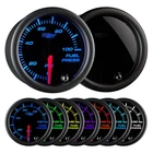 GlowShift 100 PSI Fuel Pressure Gauge w/ Sensor Sending Unit, Tinted 7 Color
