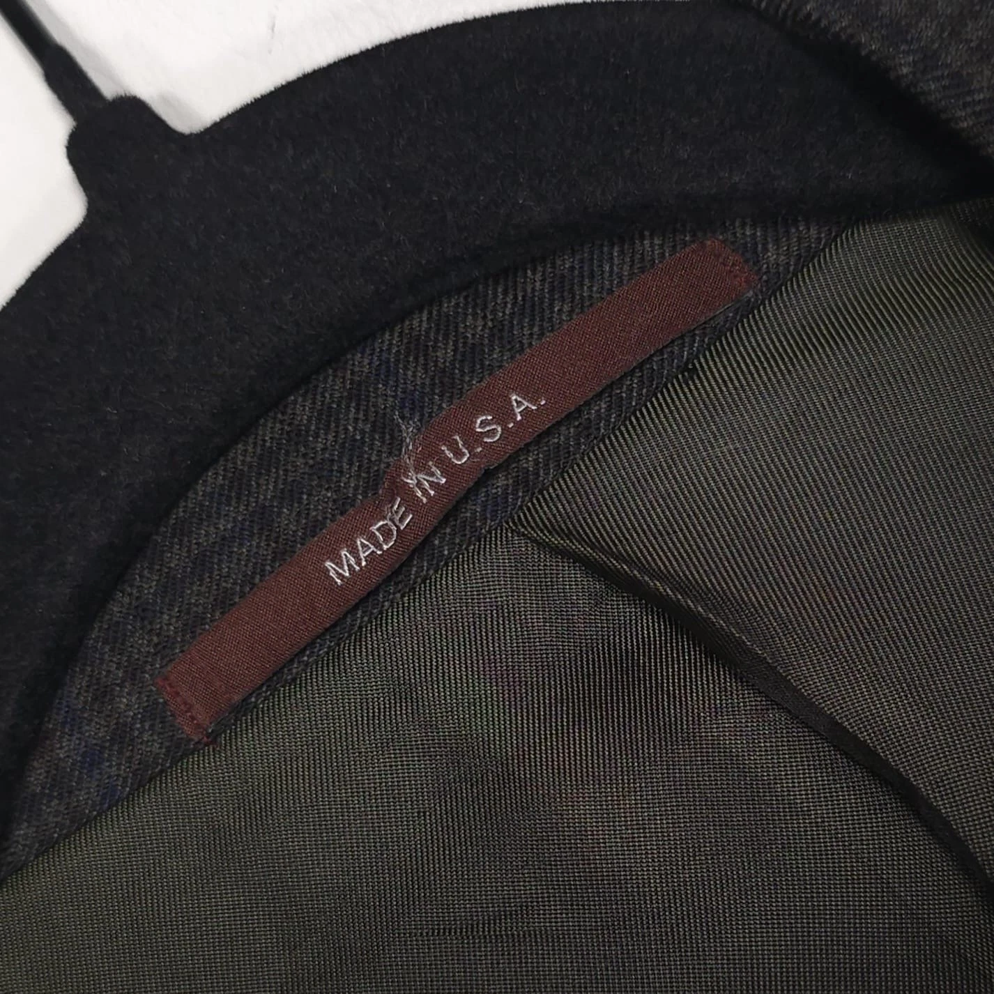 HICKEY FREEMAN 1899 USA Worsted Wool Blazer Jacket Sport Coat Brown 44L Beacon - product detail image 15