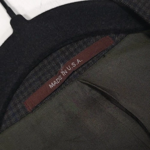HICKEY FREEMAN 1899 USA Worsted Wool Blazer Jacket Sport Coat Brown 44L Beacon image 15