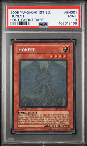 Honest LODT-EN001 1st Edition-Ghost Rare Yugioh PSA 9 *468