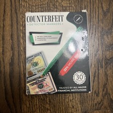 Smart Money Counterfeit Bill Detector Pen 30 Count Box New Markers
