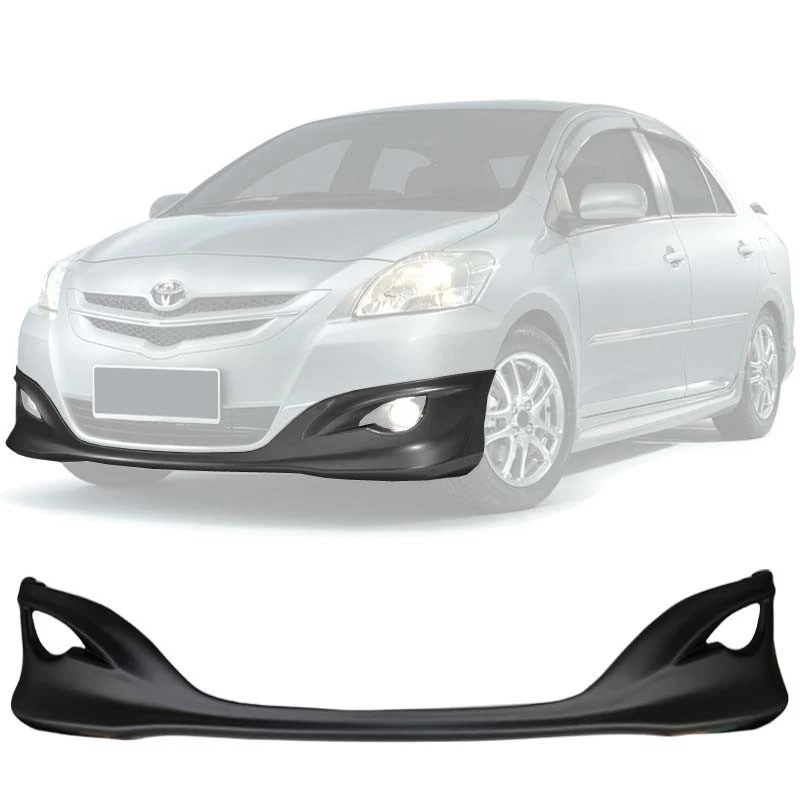 For 2007-2012 Toyota Yaris 4PC Front+Rear Bumper+Side Skirts TRD Style Body Kit Foto 3 de 4